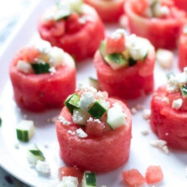 Leichter Wassermelonen-Snack