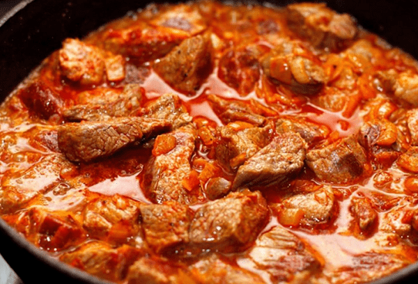 Pork goulash 