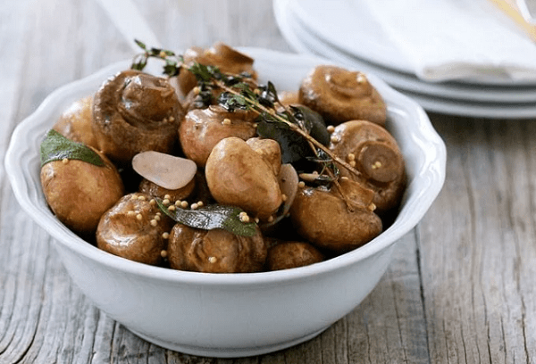 Marinated mushrooms