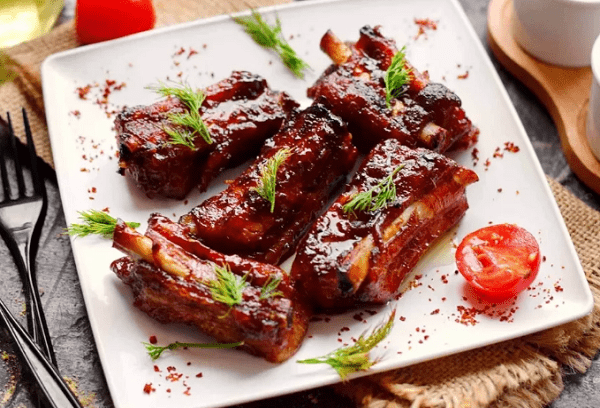 Rack of pork ribs