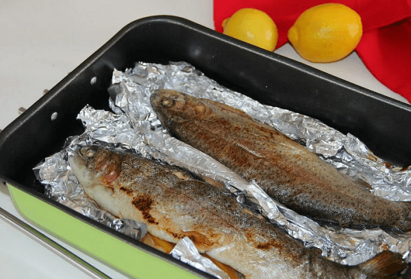 Trout in the oven