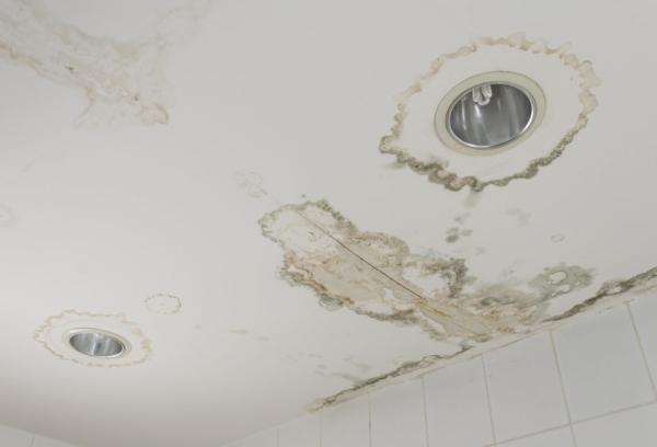 Plafond après fuite d'eau