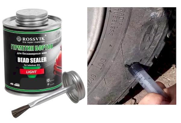 Bead sealant para sa mga tubeless na gulong