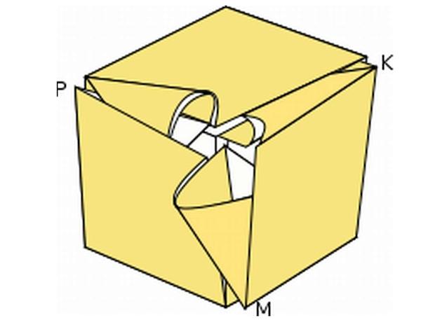 Origami kostka 10