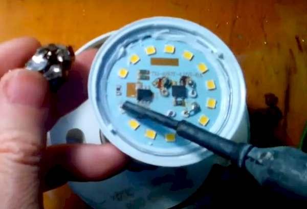 Repair of LED lamp 6