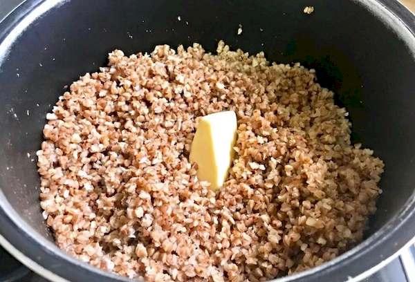 Buckwheat in bags in a slow cooker