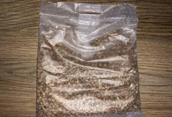 Buckwheat in a bag