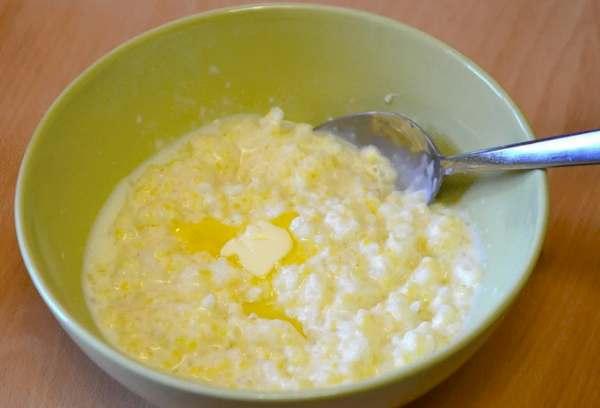 Millet dari beg dengan susu 3