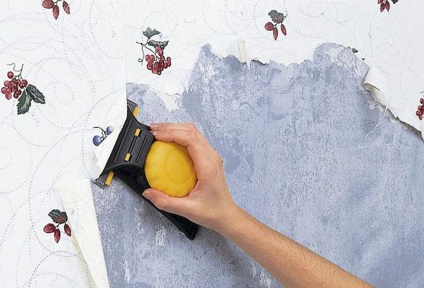 Removing wallpaper glued to PVA