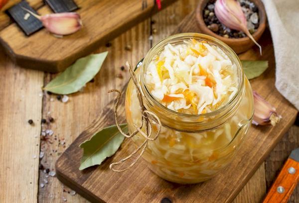 Homemade sauerkraut