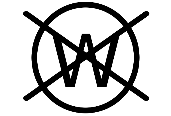 Sümbol läbikriipsutatud w