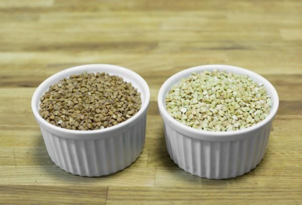 Buckwheat, berde at regular