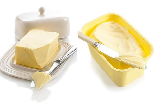 Margarine et beurre