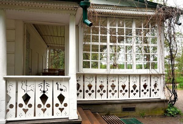 Russian antique veranda